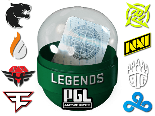 Antwerp 2022 Legends Sticker Capsule CS2 sticker capsule to open